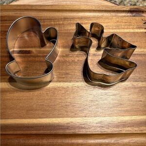 Mitten and Angel Cookie Cutters - One Inch Thick (Set of 2)